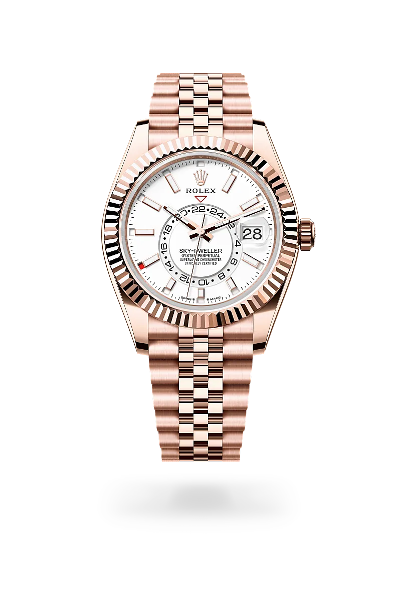 Rolex Sky-Dweller in Oyster, 42 mm, Everose gold