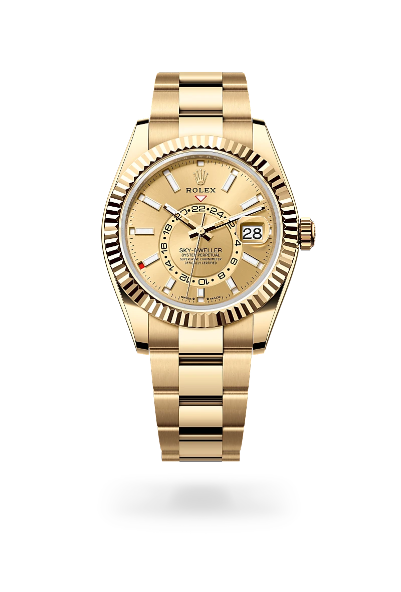 Rolex Sky-Dweller in Oyster, 42 mm, yellow gold