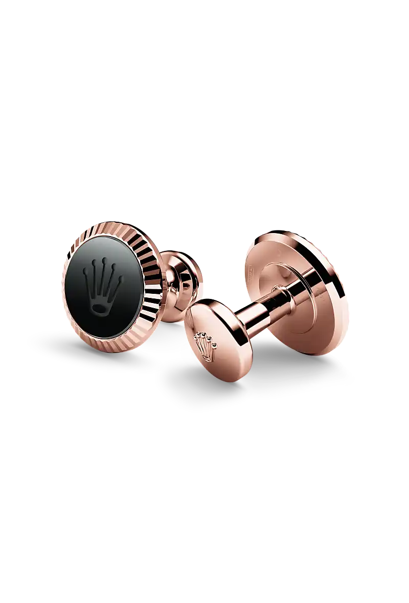 Rolex Cufflinks in Everose gold and ceramic