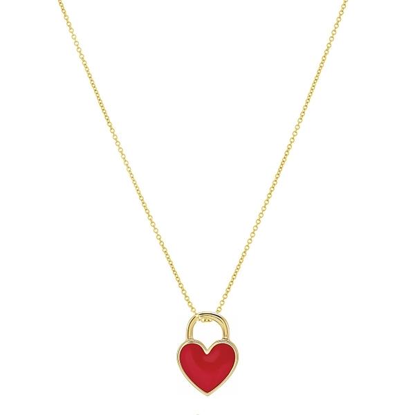 Red Enamel Heart Necklace – julieglassman.com