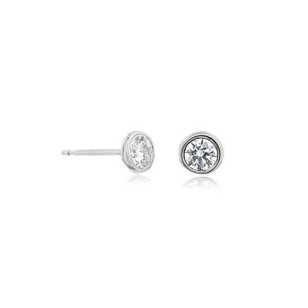 Bezel Set Diamond Studs – Reis-Nichols Jewelers