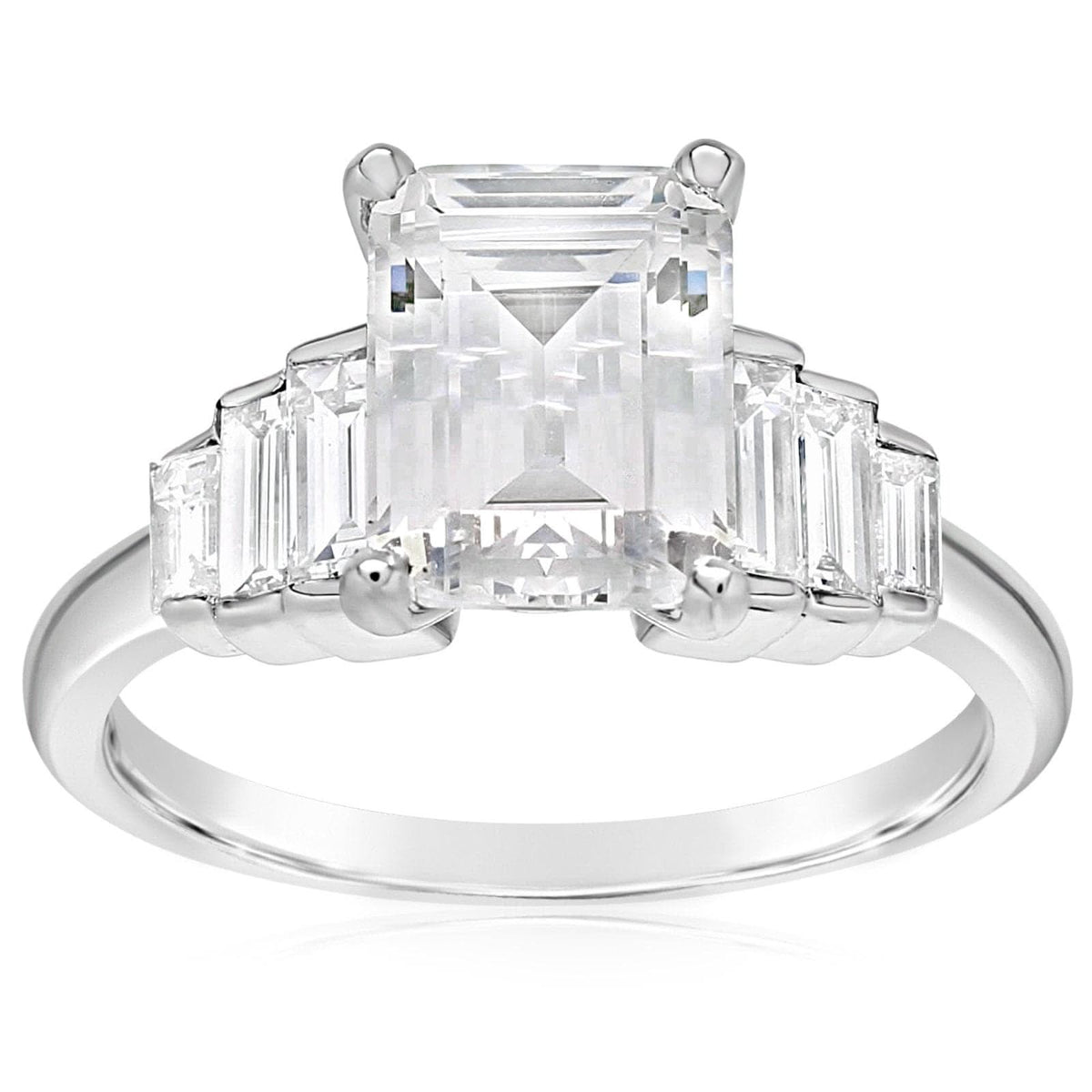 Bar Set Baguette Diamond Engagement Ring Setting – Reis-Nichols Jewelers