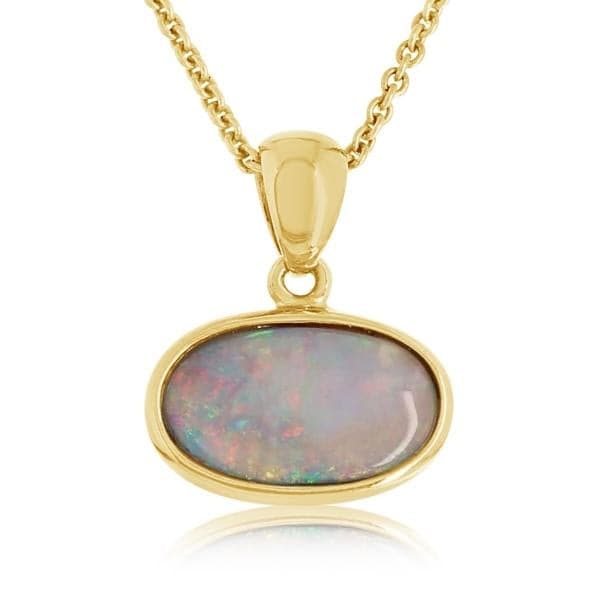 14k and Silver Celestial Opal Necklace – Stefanie Sheehan