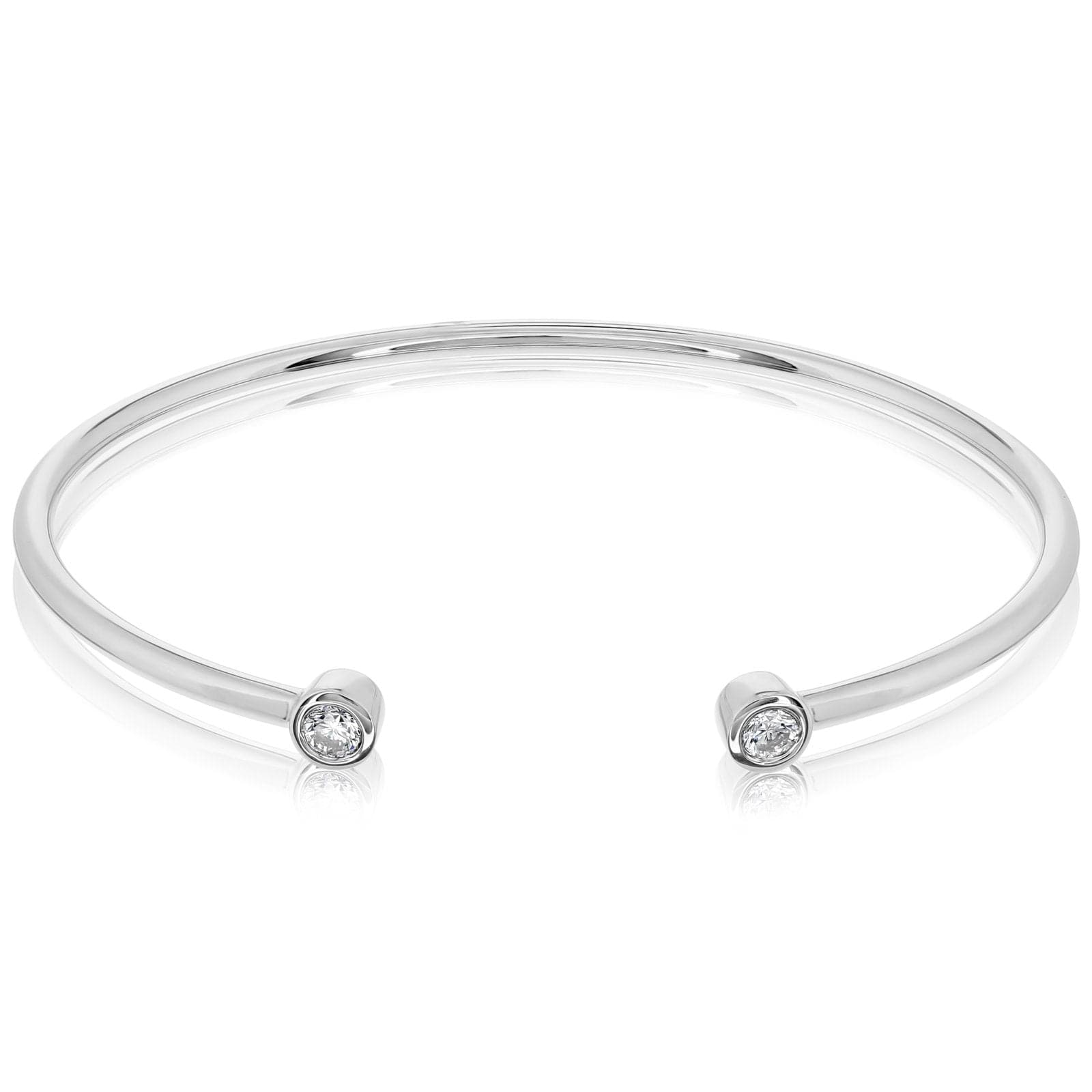 Silver Diamond Accented Cuff Bracelet | Petite Twisted Vine | Brilliant  Earth