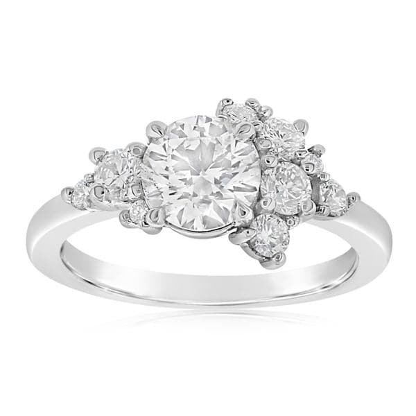 Flower Cluster Diamond Ring
