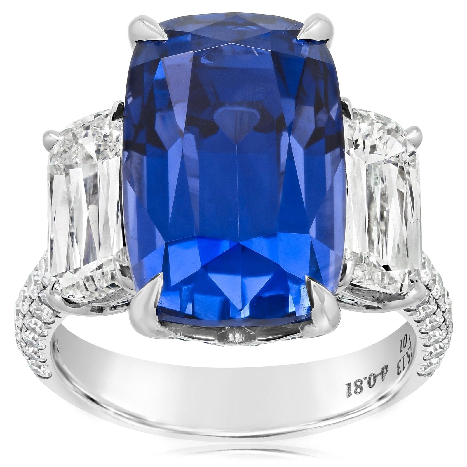 Sapphire and Diamond Three Stone Ring at Susannah Lovis Jewellers