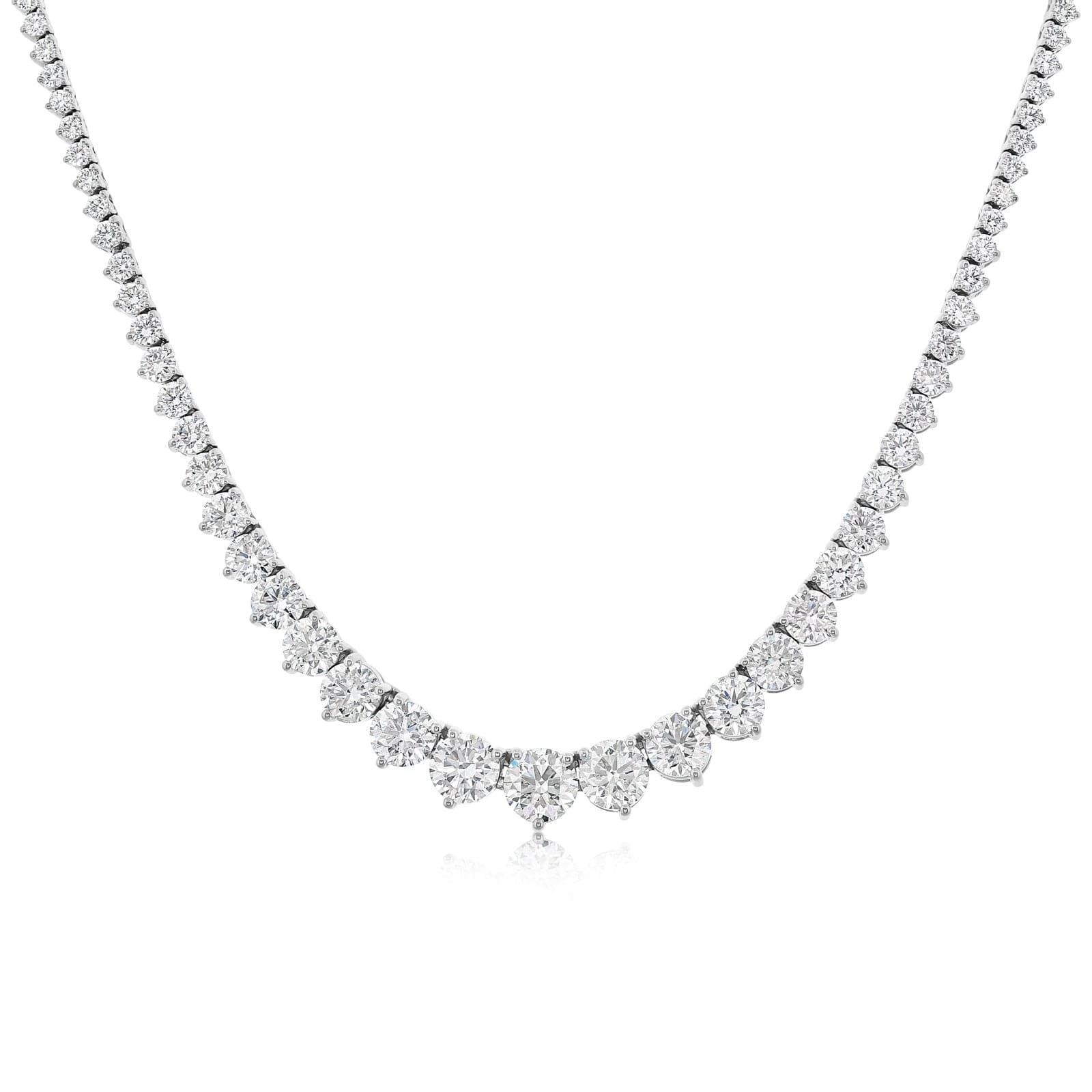 14K White Gold .12 Carat Diamond Side Cross Necklace – Carroll's