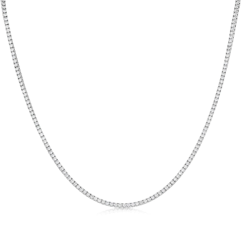 6.75 Carat Diamond Tennis Necklace