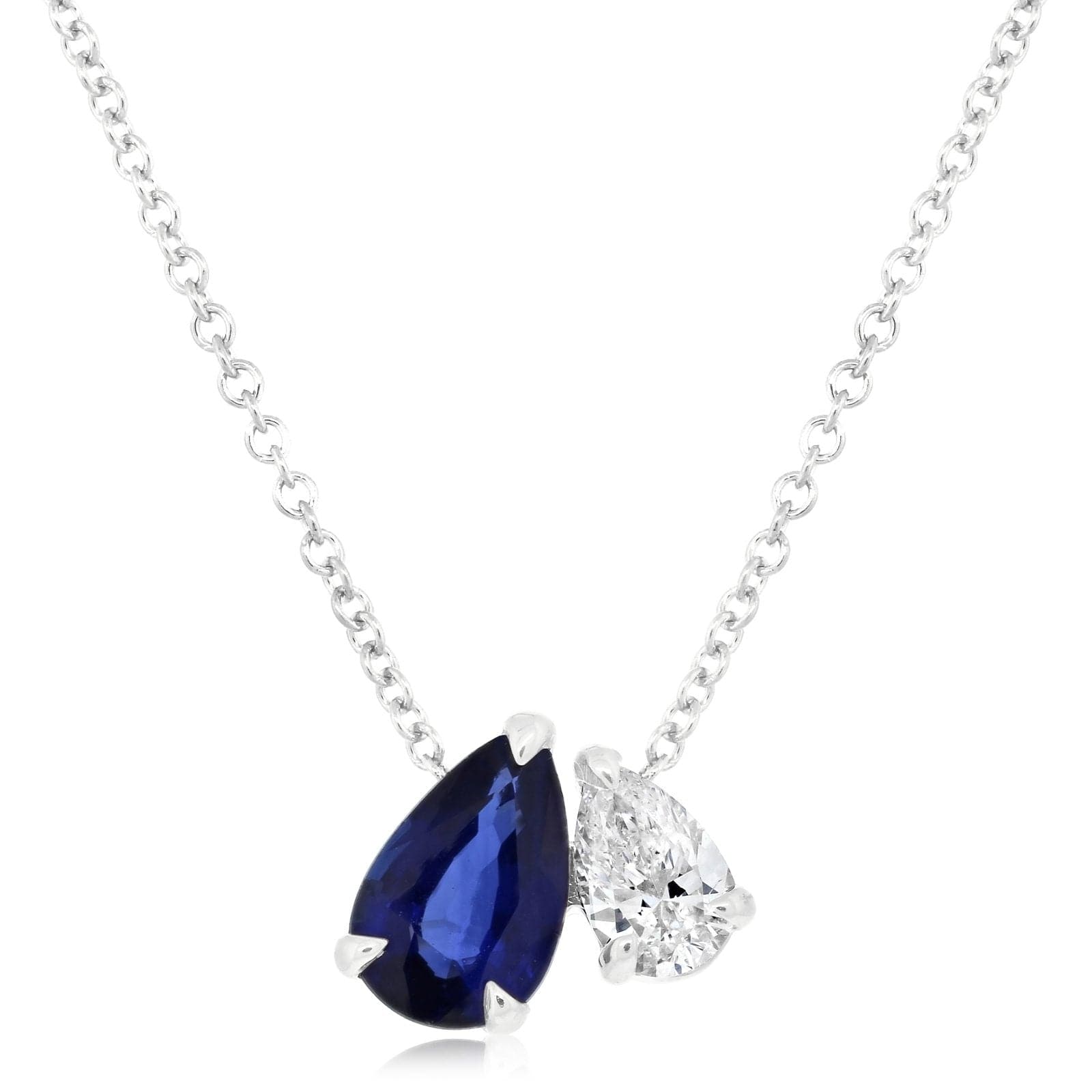 Dana Rebecca Taylor Elaine Pear-shaped Diamond Station Necklace