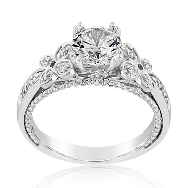 Vintage Style Diamond Engagement Ring photo